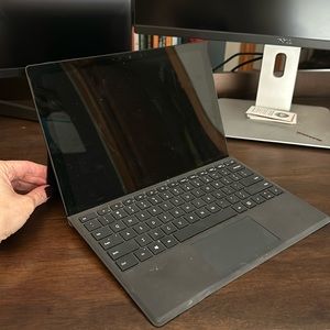 Surface pro seven used for three months and then I switched over to Mac. 256 GB